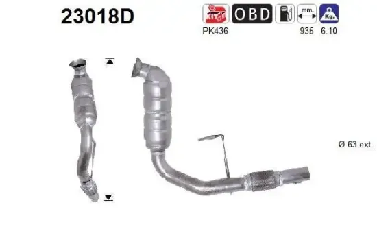 Katalysator AS 23018D Bild Katalysator AS 23018D