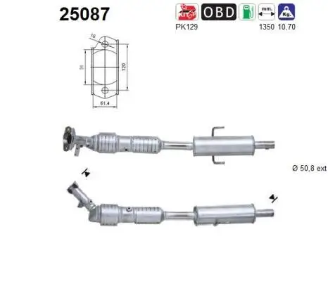 Katalysator AS 25087 Bild Katalysator AS 25087