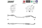 Katalysator hinten AS 25097