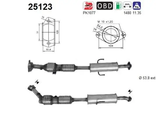 Katalysator AS 25123 Bild Katalysator AS 25123