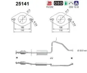 Katalysator hinten AS 25141