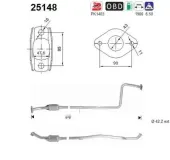 Katalysator hinten AS 25148
