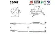 Katalysator hinten AS 26067