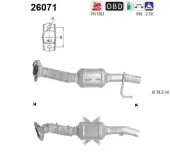 Katalysator hinten AS 26071