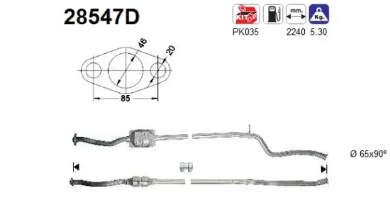 Katalysator AS 28547D Bild Katalysator AS 28547D
