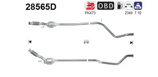 Katalysator AS 28565D Bild Katalysator AS 28565D