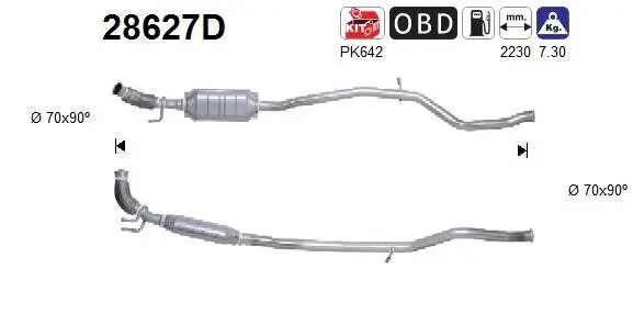 Katalysator AS 28627D