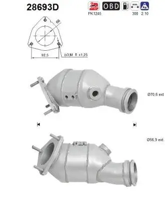 Katalysator AS 28693D Bild Katalysator AS 28693D