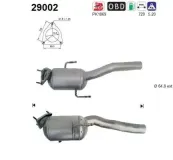 Katalysator hinten AS 29002