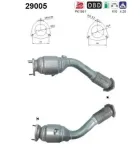 Katalysator vorne links AS 29005