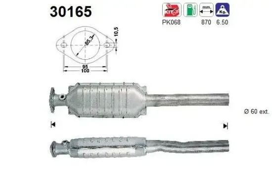 Katalysator AS 30165 Bild Katalysator AS 30165