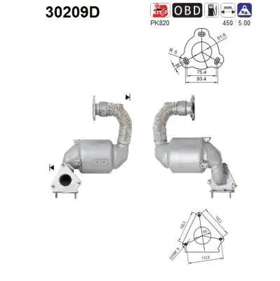 Katalysator AS 30209D Bild Katalysator AS 30209D