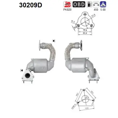 Katalysator AS 30209D Bild Katalysator AS 30209D
