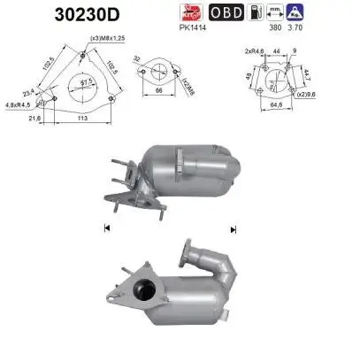 Katalysator AS 30230D Bild Katalysator AS 30230D