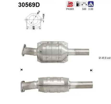 Katalysator AS 30569D Bild Katalysator AS 30569D