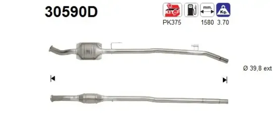 Katalysator AS 30590D Bild Katalysator AS 30590D