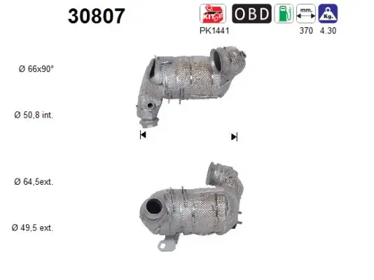Katalysator AS 30807 Bild Katalysator AS 30807