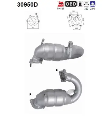 Katalysator AS 30950D Bild Katalysator AS 30950D