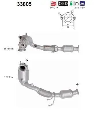 Katalysator AS 33805 Bild Katalysator AS 33805