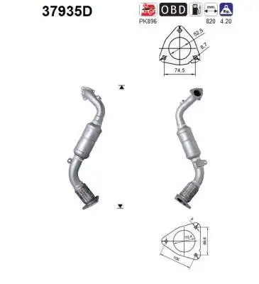 Katalysator AS 37935D Bild Katalysator AS 37935D
