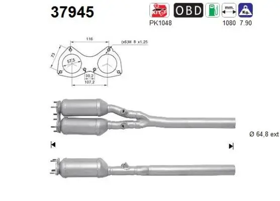 Katalysator AS 37945