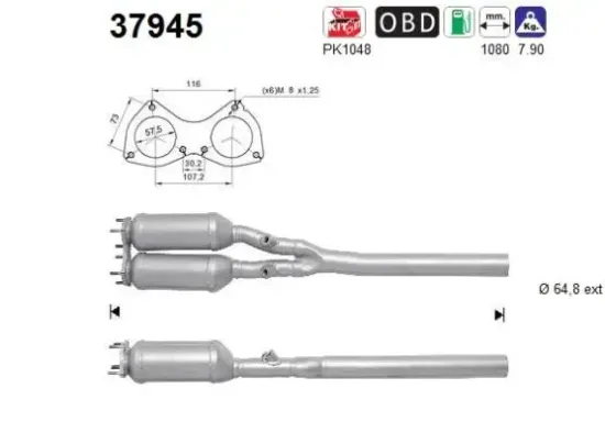 Katalysator AS 37945 Bild Katalysator AS 37945