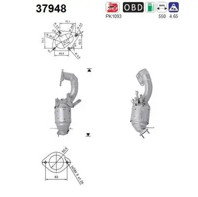 Katalysator AS 37948 Bild Katalysator AS 37948