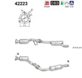 Katalysator rechts AS 42223