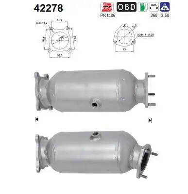 Katalysator AS 42278 Bild Katalysator AS 42278