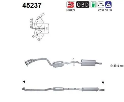Katalysator AS 45237