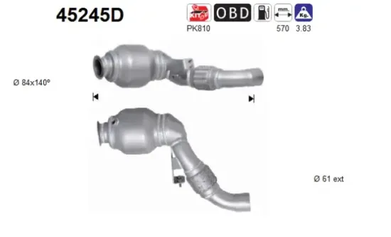 Katalysator AS 45245D Bild Katalysator AS 45245D