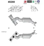 Katalysator hinten AS 45288