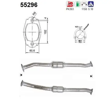 Katalysator AS 55296