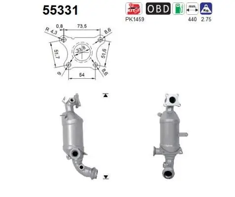 Katalysator AS 55331
