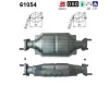 Katalysator hinten AS 61054