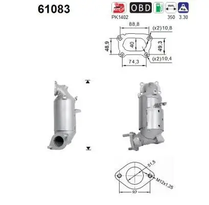 Katalysator AS 61083 Bild Katalysator AS 61083