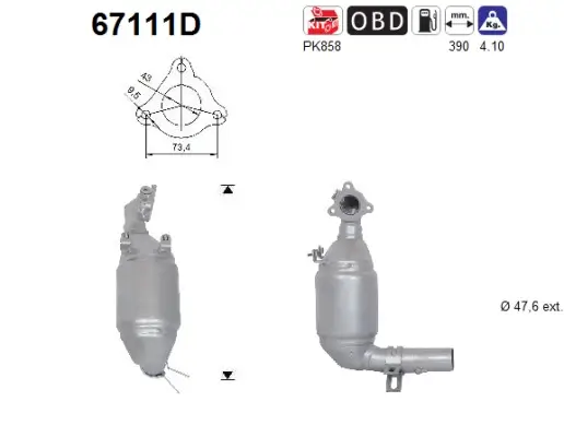 Katalysator AS 67111D