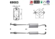 Katalysator hinten AS 69003
