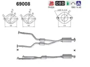 Katalysator hinten AS 69008