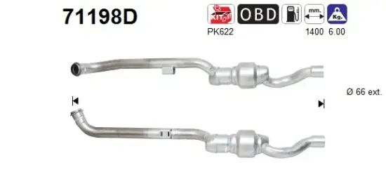 Katalysator AS 71198D Bild Katalysator AS 71198D