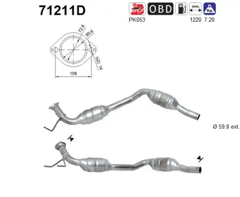 Katalysator AS 71211D