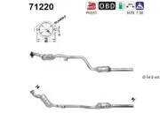 Katalysator rechts AS 71220