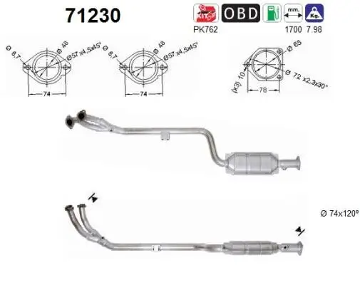 Katalysator AS 71230 Bild Katalysator AS 71230