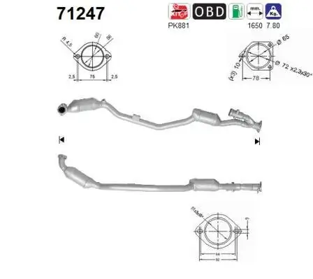 Katalysator AS 71247