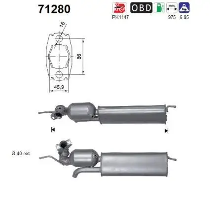 Katalysator AS 71280