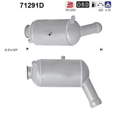 Katalysator AS 71291D Bild Katalysator AS 71291D