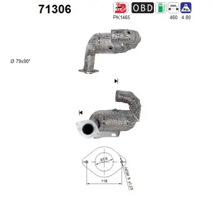 Katalysator AS 71306 Bild Katalysator AS 71306