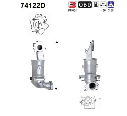 Katalysator AS 74122D