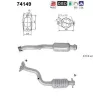 Katalysator hinten AS 74149