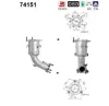 Katalysator vorne links AS 74151